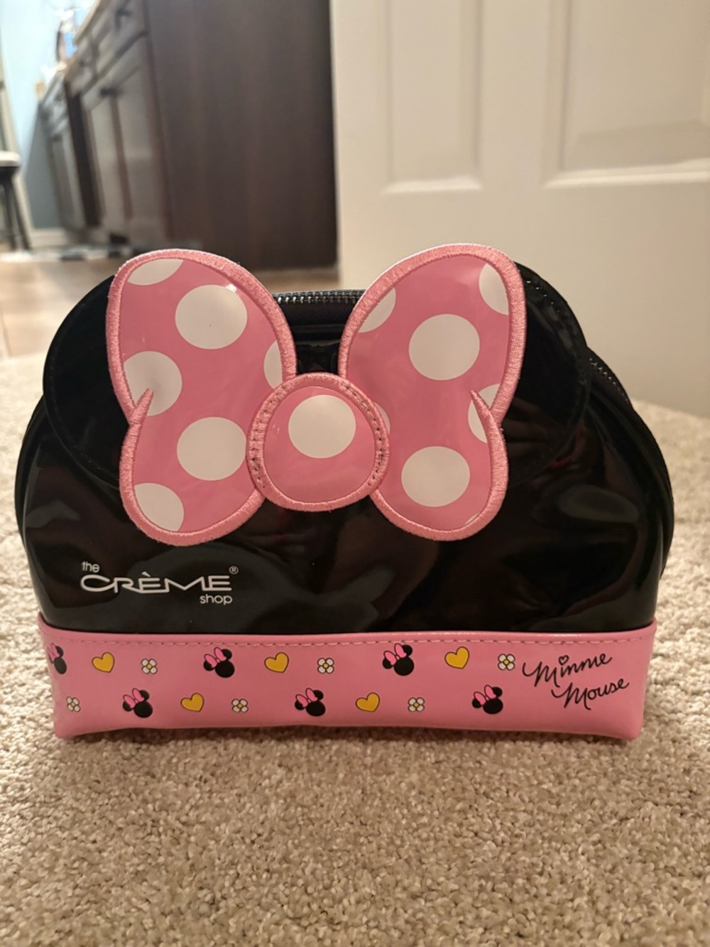 The Crème Shop x Minnie Mouse Pink Bow Kids Cosmetic Bag